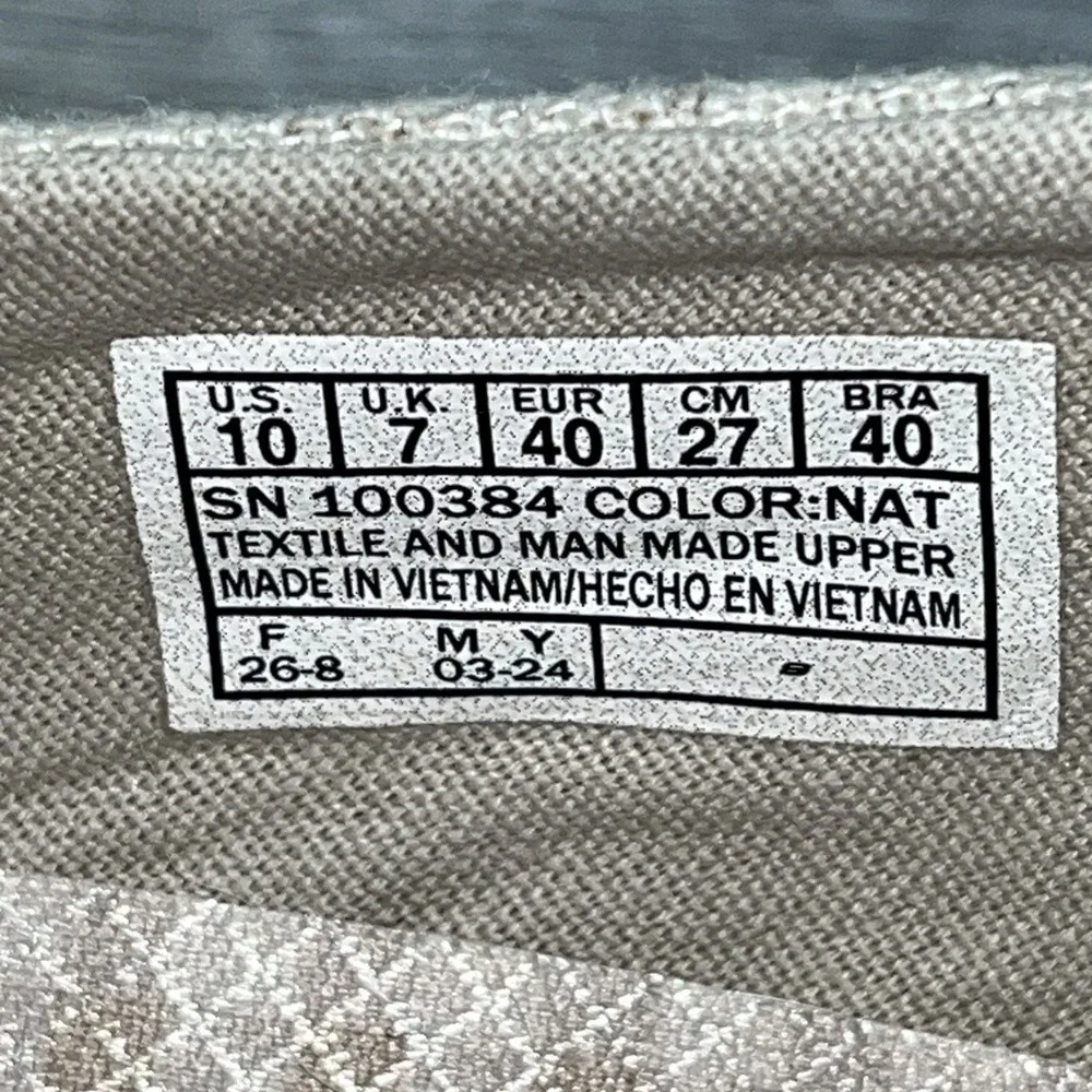 Skechers Breathe‎ Easy Swayful Beige Fabric Comfort Shoes 100384 Women Size 10
